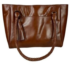 Patricia Nash Cameley Tote Tan Leather NWT